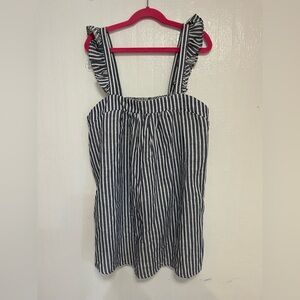 Old Navy Navy and White Striped Sundress